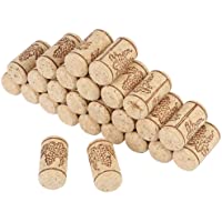Ladieshow Tapones de Corcho Natural- 100 Tapones Rectos de Corcho de Vino- corchos Naturales para la elaboración de Vino…